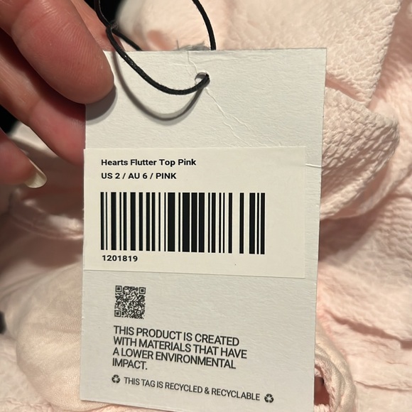 Brand NEW- Hearts Flutter- light pink Princess Polly - Picture 2 of 2